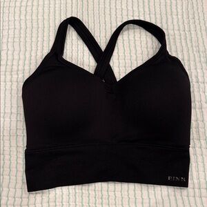 Victorias Secret Pink Long Line Sports Bra with Molded Cups